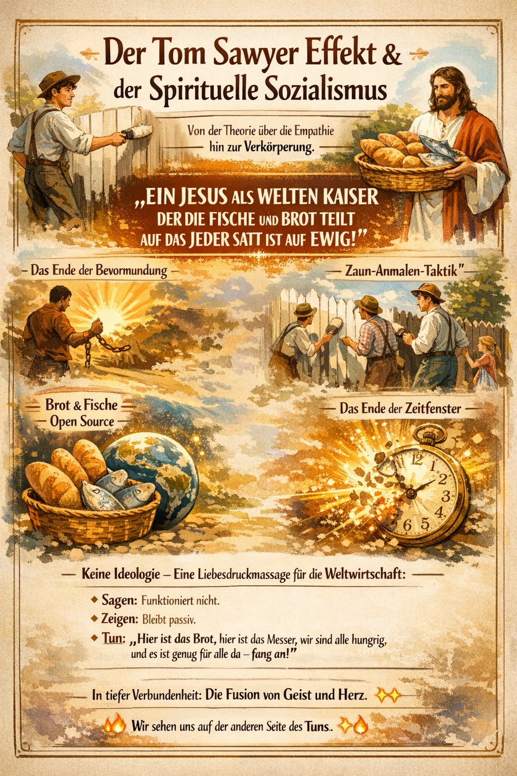 Visuelles Konzept 1 zum Spirituellen Sozialismus